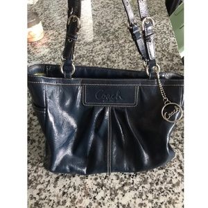 Authentic coach patent leather handbag